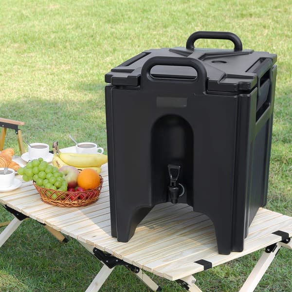 Isoleret drikkevaredispenser 10 gallon, varm og kold, tap