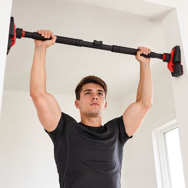 Døråbnings pull-up bar – tredobbelt støtte, uden boring, 77-95 cm