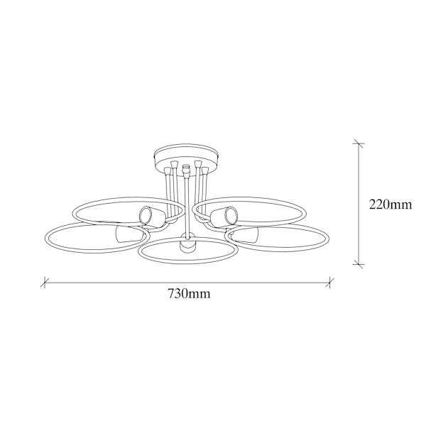 Chandelier Circle - 1346