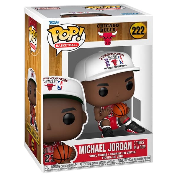 POP-figur NBA Chicago Bulls Michael Jordan 3 gange i træk