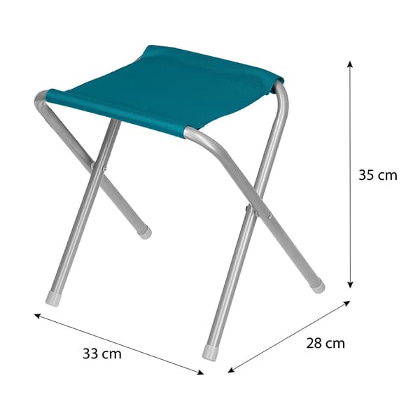 Set med bord och stolar, blått, hopfällbart, utomhusbruk
