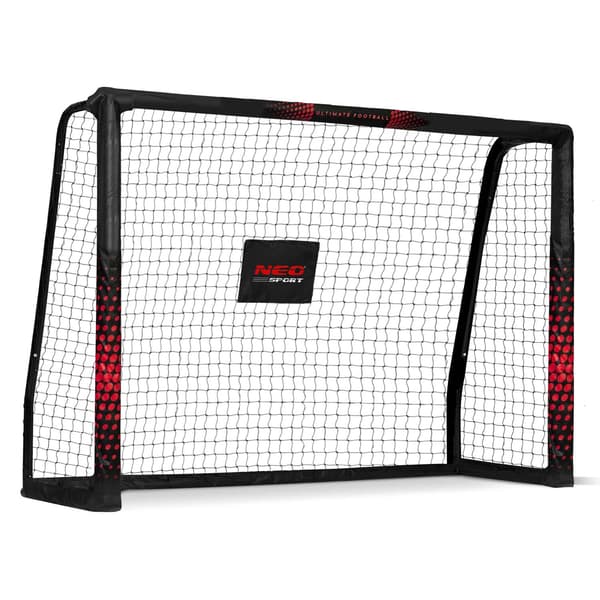 Fodboldmål 180 x 120 x 60 cm, sort/rød, model NS-463