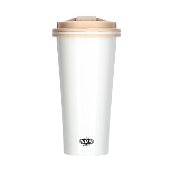 Hvid termisk kop, 18 oz, isoleret