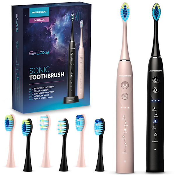 Berdsen Galaxy Duo soniska tandborste set om 2