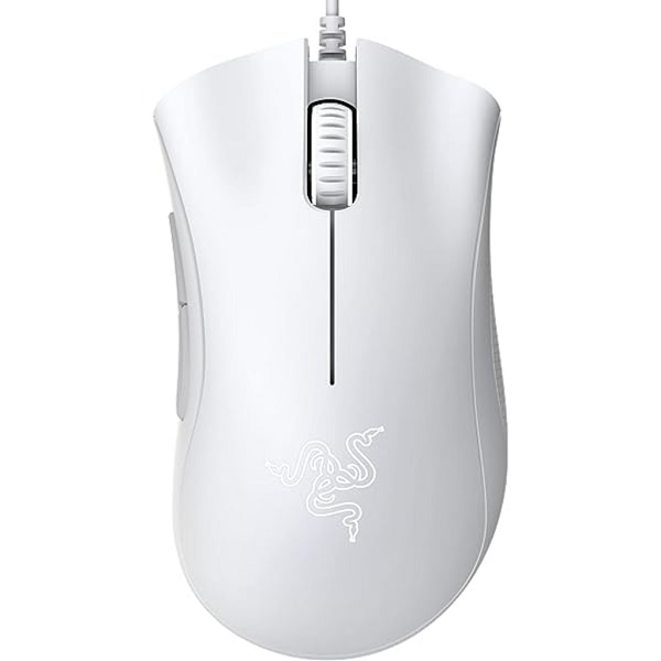 Razer DeathAdder Essential datormus - Vit Vit