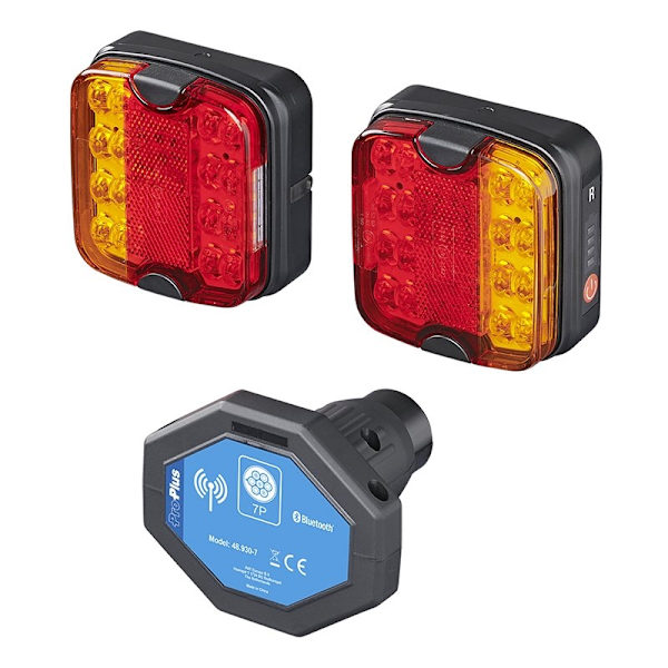 Perävaunun valot LED magneeteilla langattomat (Bluetooth) 7-napaiset
