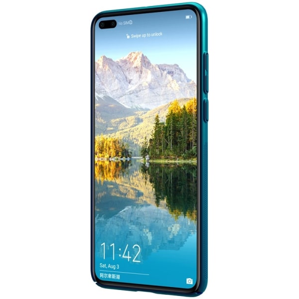 Nillkin Super Frosted Shield - Cover til Huawei P40 (Peacock Blue)