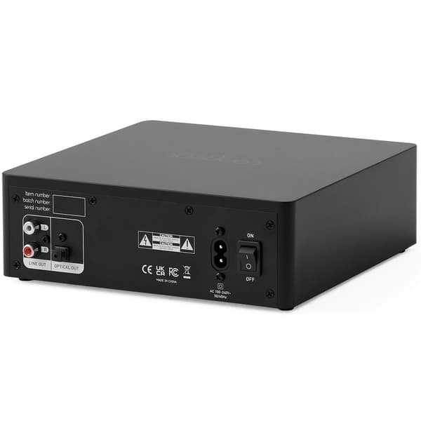 CD-afspiller med display, sort