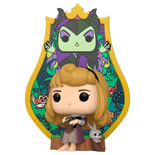 POP-figur Deluxe Disney Törnrosa Aurora Maleficent Målat Glas