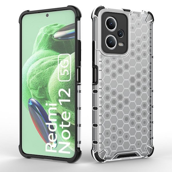 Pansret hybrid cover til Xiaomi Redmi Note 12 5G / Poco X5 5G Honeycomb blå