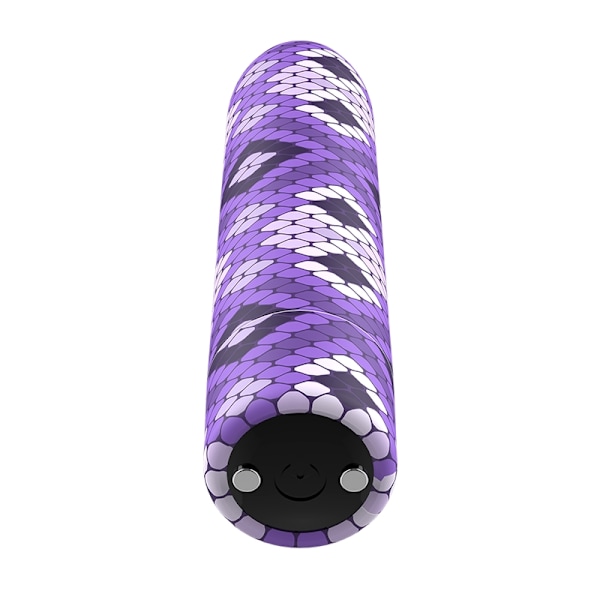 Custom Bullets - Genopladelig Snake Purple Magnetic Bullet 10 intensiteter
