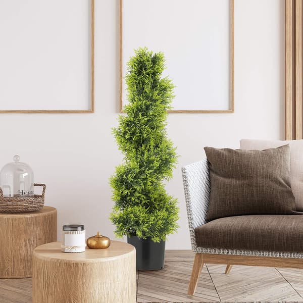 Kunstigt spiral topiary træ, 90 cm, UV-resistent