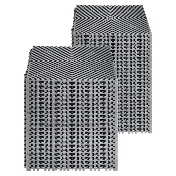 Sammanfogade dräneringsgolvplattor, 30x30 cm, 50-pack