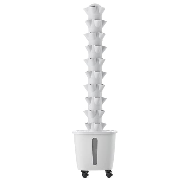 Hydroponisk tårn, 10-lags 50-pods, app-styring, 20 l