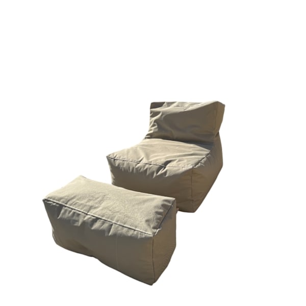 Bean Bag Set (2 kpl) Xxl Sedir - beige