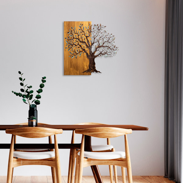 Koristeellinen puinen seinätarvike Mysterious Tree - 371-A