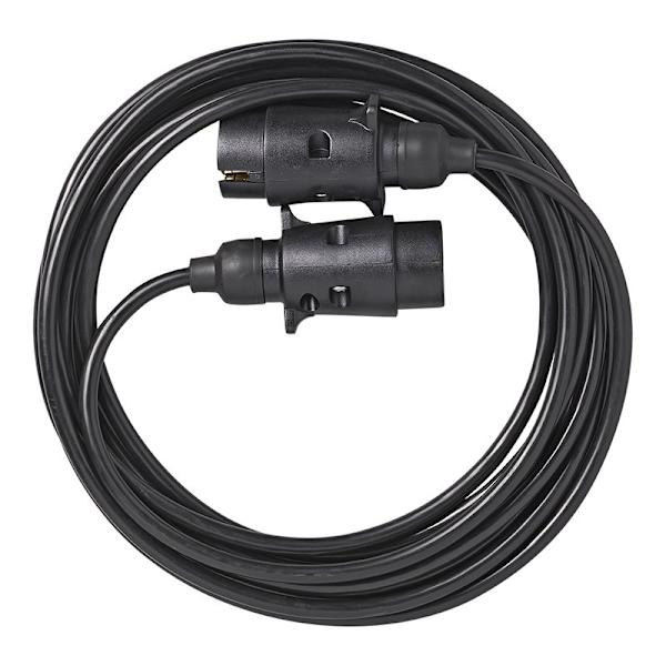 Jatkokaapeli 5M 2x 7-napaisella PVC-pistokkeella