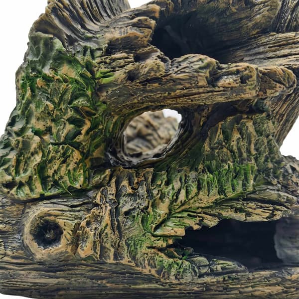 Akvarietræstammeornament – ​​Polyresin skjulested