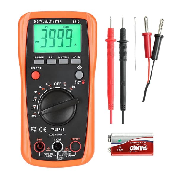 Digitalt multimeter, 4000-trins TRMS automatisk områdemåling AC DC