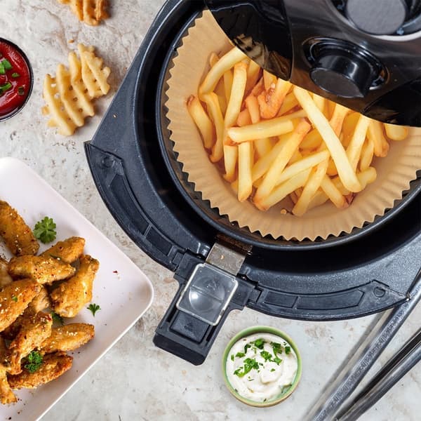 100-pack engångsinsatser för luftfritös, oljebeständiga, 230°C