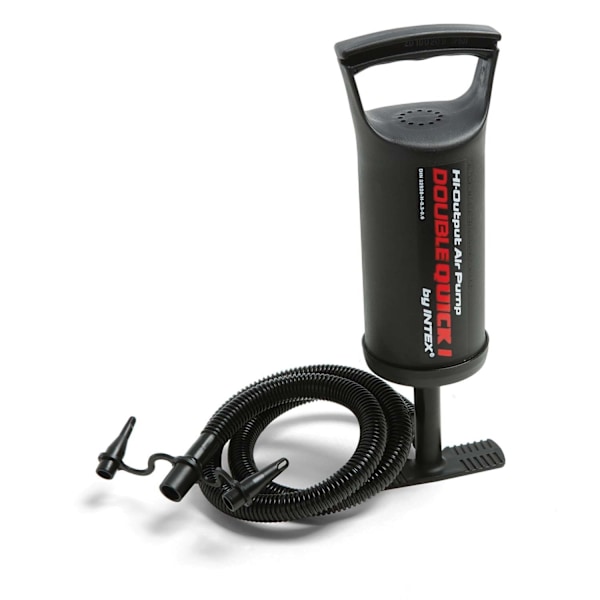 Uppblåsbar madrass 191x137x25 cm med INTEX 64142 kolvpump