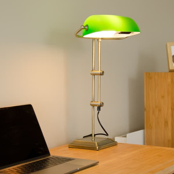 Grøn banker lampe