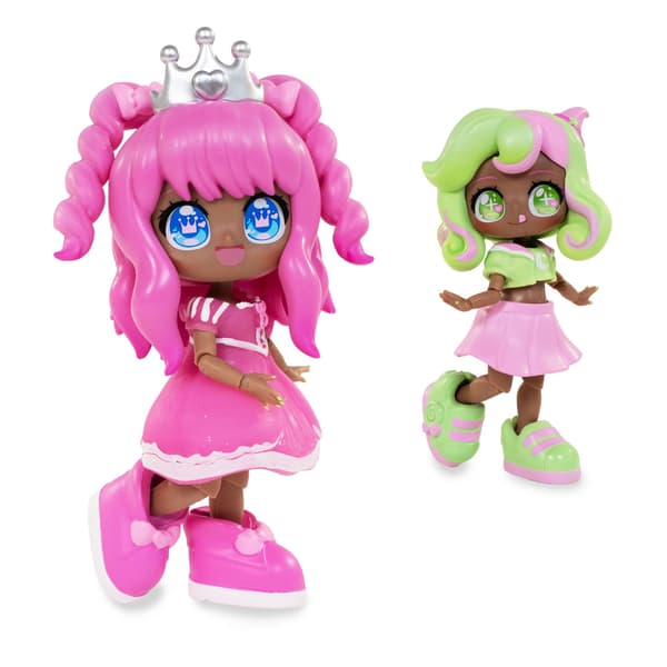 Anime-dockeset – Prinsessa/Häxa, 14 cm, 32 modeller