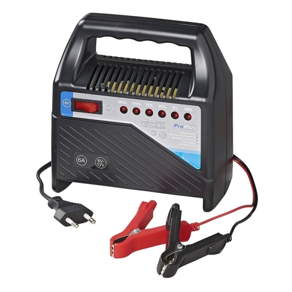 Batterioplader 6V/12V 6Amp.