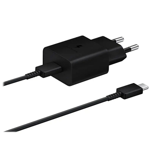 SAMSUNG SUPER FAST USB-C PD 3A, 25W väggladdare - svart