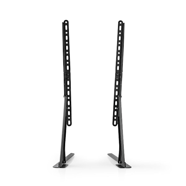 Fast TV Stand | 13-70 " | Maximal skärmvikt som stöds: 50 kg | Justerbar förinställda höjder | Stål | Svart
