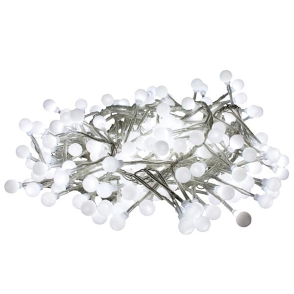 Clusterlight Led - 3,2 M - 256 valkoista palloa - Läpinäkyvä johto - 24 V
