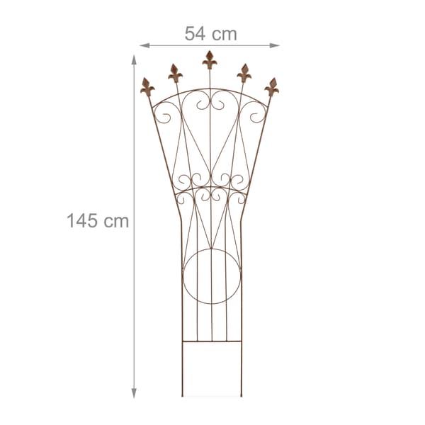 Metallspaljéset – Fleur-de-Lis Design, Klätterväxtstöd