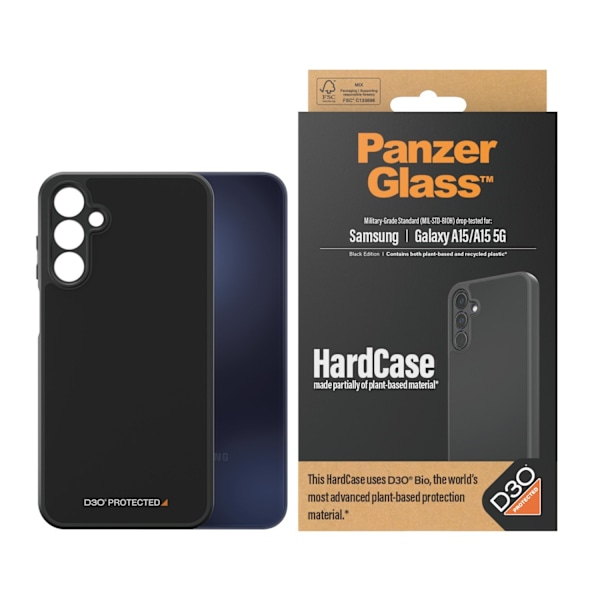 PanzerGlass HardCase - Black Edition - baksidesskydd för mobiltelefon - MagSafe-kompatibilitet