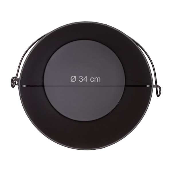 Askfat med lock 24 l