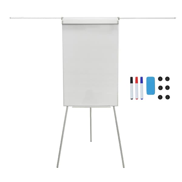 Blädderblockstavla 100x70 cm, magnetisk, justerbar höjd