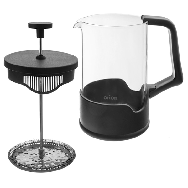 Kaffe- og testempelmaskine, glas, SORT, 400 ml