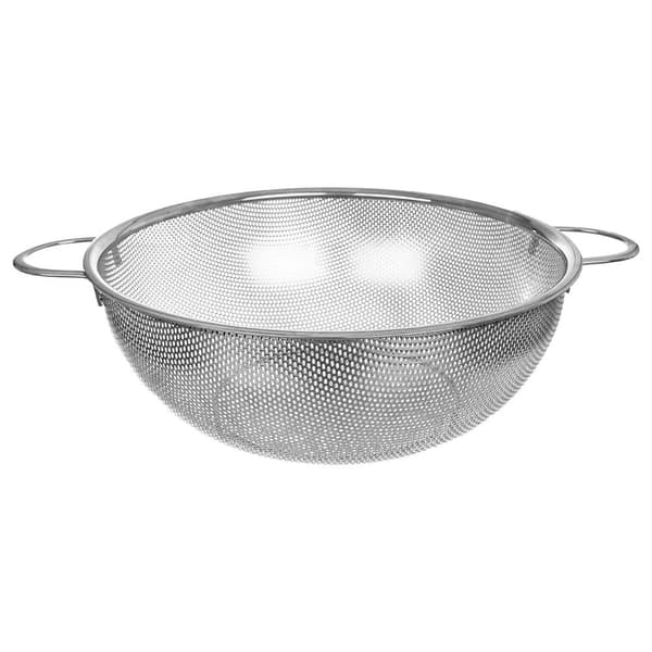 Køkkendør i rustfrit stål med håndtag - perfekt til siling og vask