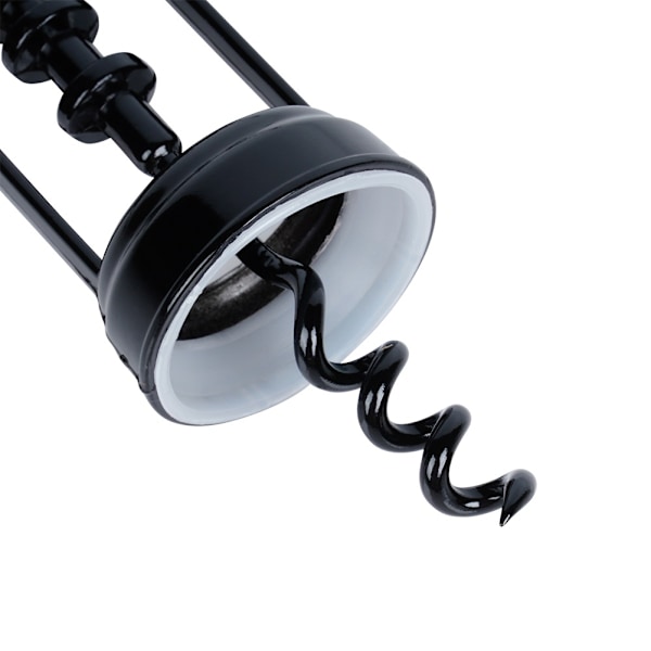Vinkorkskruv metall svart 16 cm