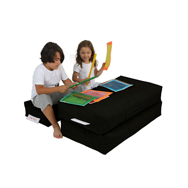 Garden Bean Bag Kids Dobbeltsæde puf - Sort
