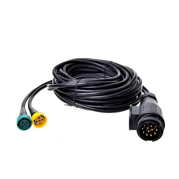 Ledningsnet 7M med stik 13-polet og 2x stik 5-polet