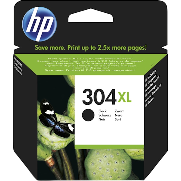 HP 304XL - blækpatron, sort