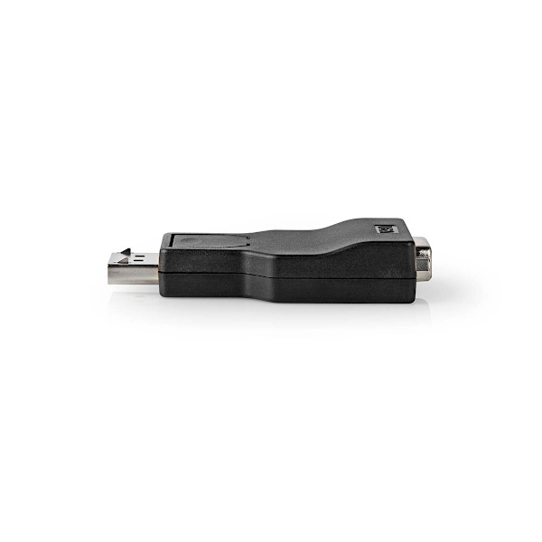 Displayport-adapter | DisplayPort Hane | VGA hona 15p | 1080p | Nickelplaterad | Rak | Rund | ABS | ABS | Svart | Låda