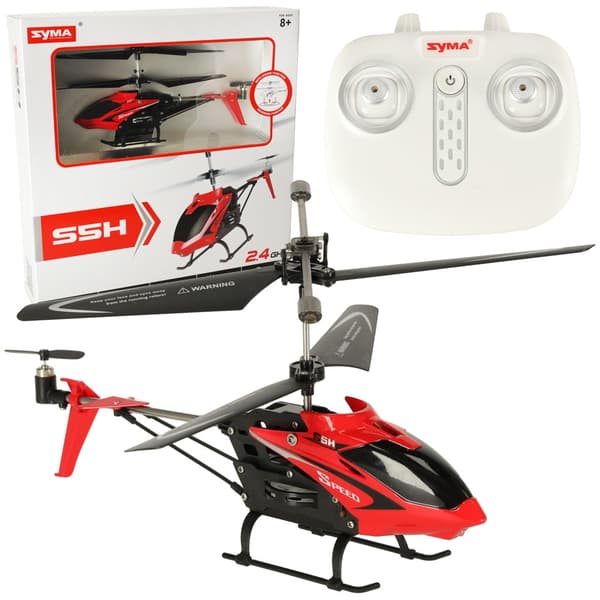 SYMA S5H 2.4GHz RTF RC-helikopteri punainen