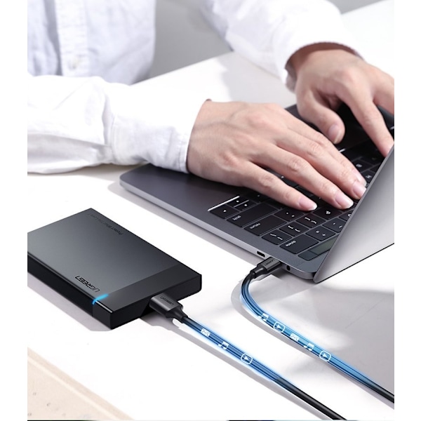 USB-C - micro USB-B SuperSpeed ​​3.0 kaapeli 1m musta