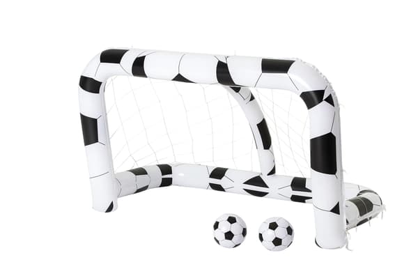 Oppusteligt fodboldnet
