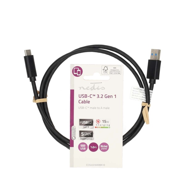USB-kabel | USB 3.2 Gen 1 | USB-A Hane | USB-C™ Hane | 15 W | 5