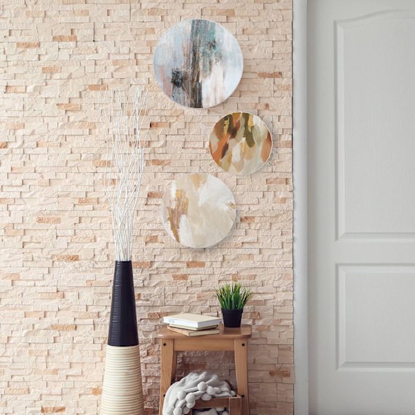 Canvas rund uppsättning om 6