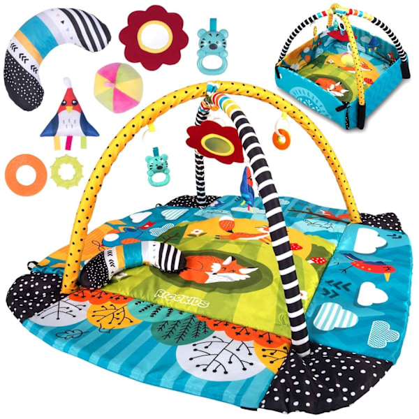 Interaktiivinen ja opettava leikkimatto 110 x 100 cm, Räven Ricokids