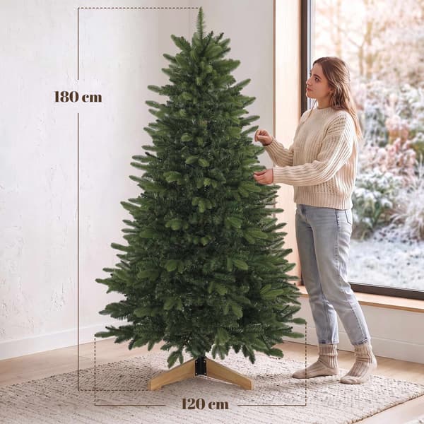 Kunstigt juletræ 180 cm, Fraser Gran med træfod