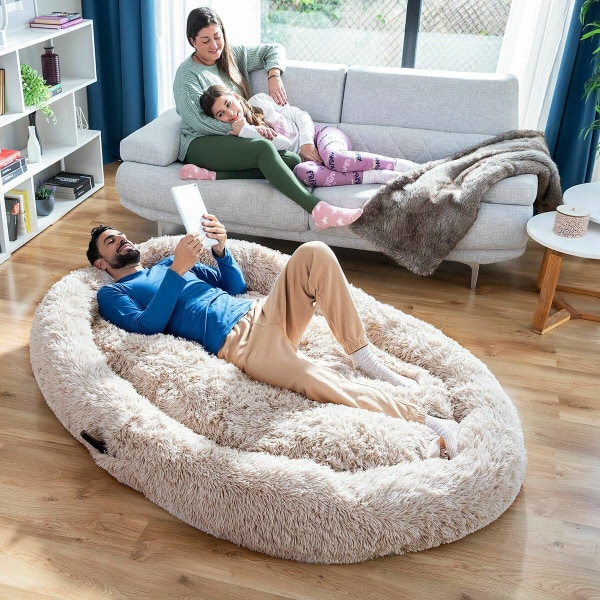 Hundsäng för människor | Human Dog Bed XXL InnovaGoods Beige